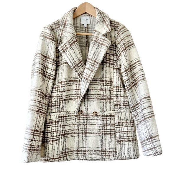 Gilli Jackets & Blazers - Gilli New York Plaid Blazer Coat Womens Size Medium